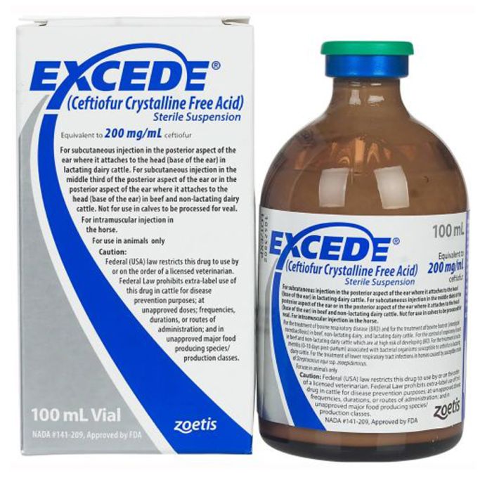 EXCEDE Veterinary Injection, EXCEDE 100ml, Veterinary medicine, Veterinary supplies, EXCEDE 100ml injection,