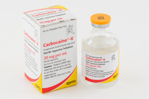 Carbocaine-V , Carbocaine-V 50ml injection, mepivacaine hydrochloride, Carbocaine-V 50ml, local anesthetic for horses, equine anesthesia, veterinary anesthetic,
