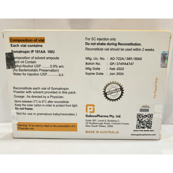 Humagropin injection, Humagropin ,porcine somatotropin (pST), Humagropin 100iu,